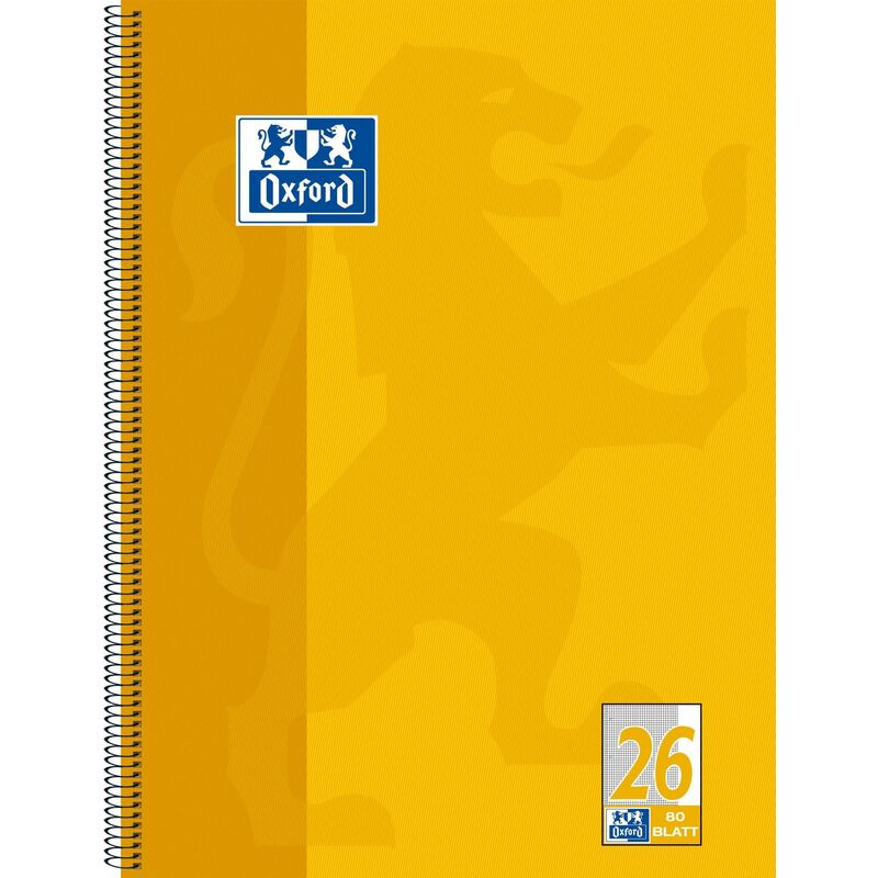 Oxford Cahier à spirale, A4+, quadrillé, 160 pages, Fournitures-business.fr Blocs & carnets Cahiers spirales