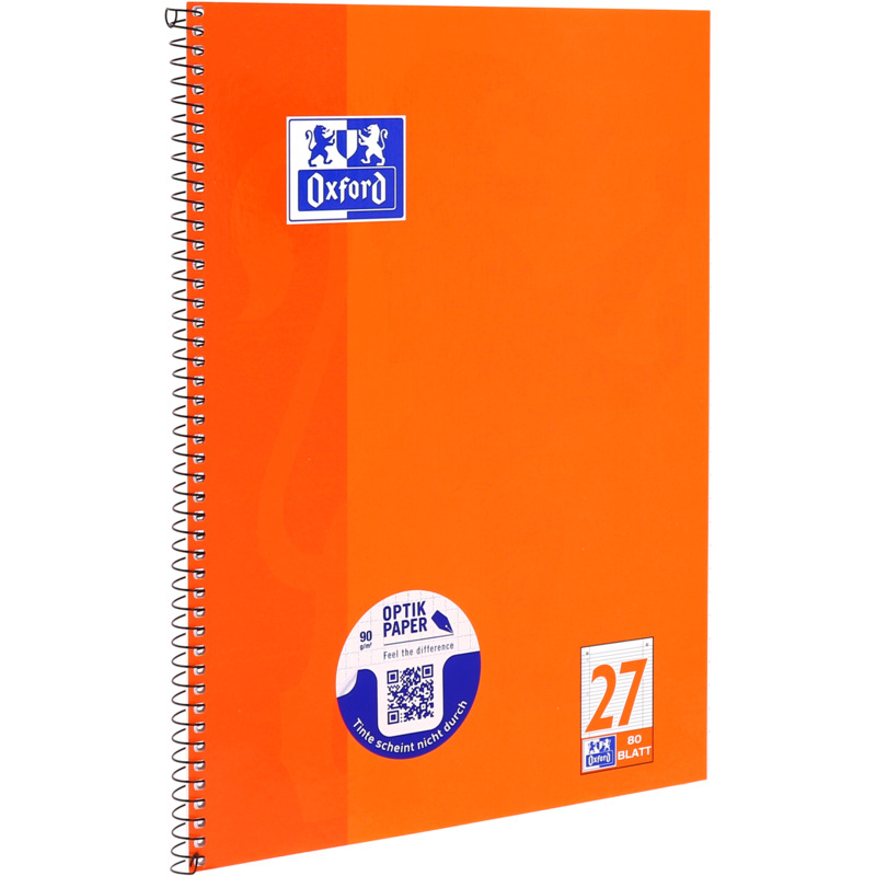 Oxford Cahier à spirale, A4+, ligné, 160 pages Fournitures-business.fr 160 pages