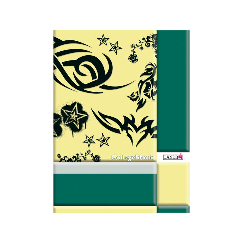 LANDRÉ Collegeblock "college", format A4, ligné, 80 feuilles Fournitures-business.fr Lineatur 7 / 7 mm kariert