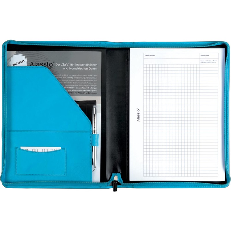 Alassio Conférencier "VALLO", A4, cuir nappa, orange Grand Paris Fournitures iPad Alassio Portfolio pour iPad Mini