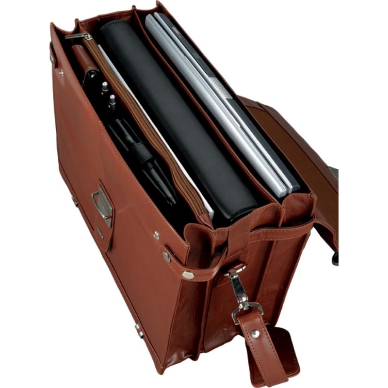 Alassio Porte-documents "MOCCA", cuir, cognac Grand Paris Fournitures nylon