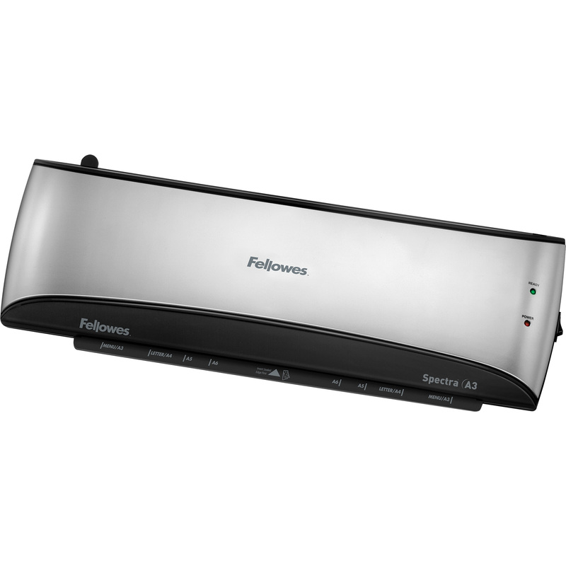 Fellowes plastifieuse Spectra, format A3, gris Fournitures-business.fr peigne plastique Fellowes Perforelieur Starlet 2+ par anneaux plastique