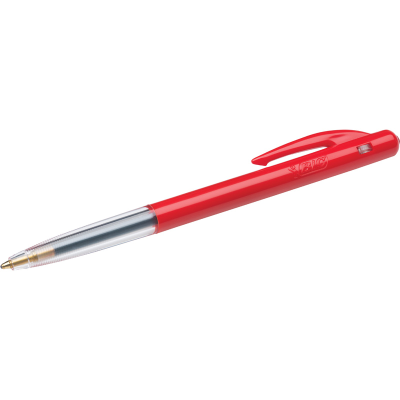 BIC Stylo à bille rétractable M10, rouge Grand Paris Fournitures noir