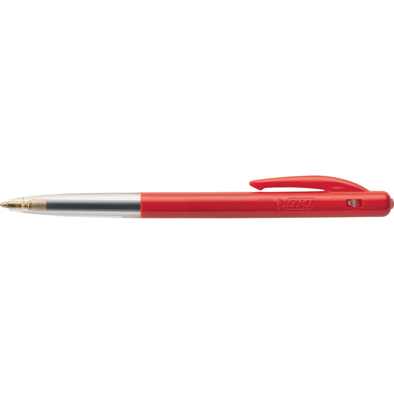 BIC Stylo à bille rétractable M10, rouge Grand Paris Fournitures Stylos à bille & Accessoires Stylos à bille rétractable jetable BIC Stylo à bille rétractable M10