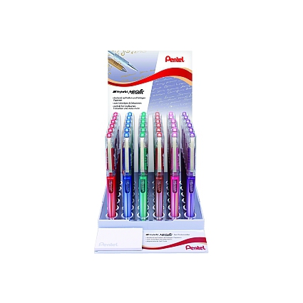 Pentel Roller encre gel K230, présentoir, assorti Grand Paris Fournitures Stylos bille & roller encre gel Présentoirs - Stylos roller encre gel Pentel Roller gel K230