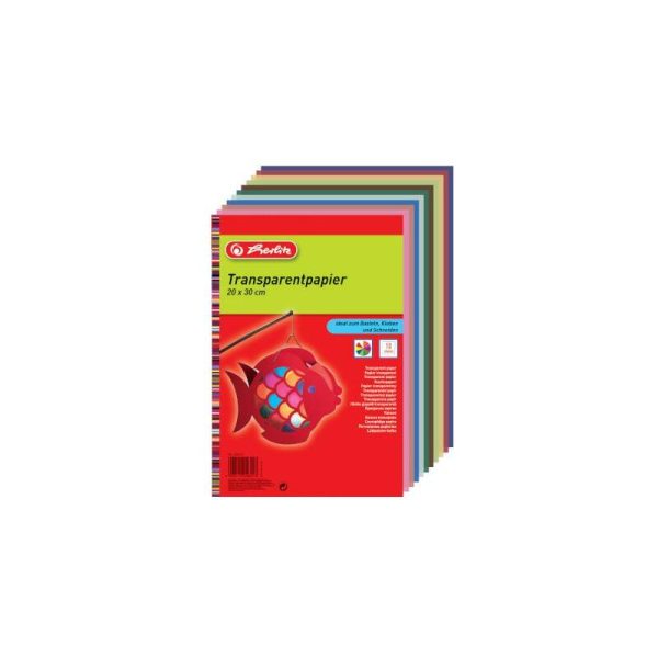herlitz Papier transparent, 200 x 300 mm, 10 feuilles