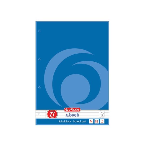 herlitz Cahier scolaire x.book, A4, linéature 27