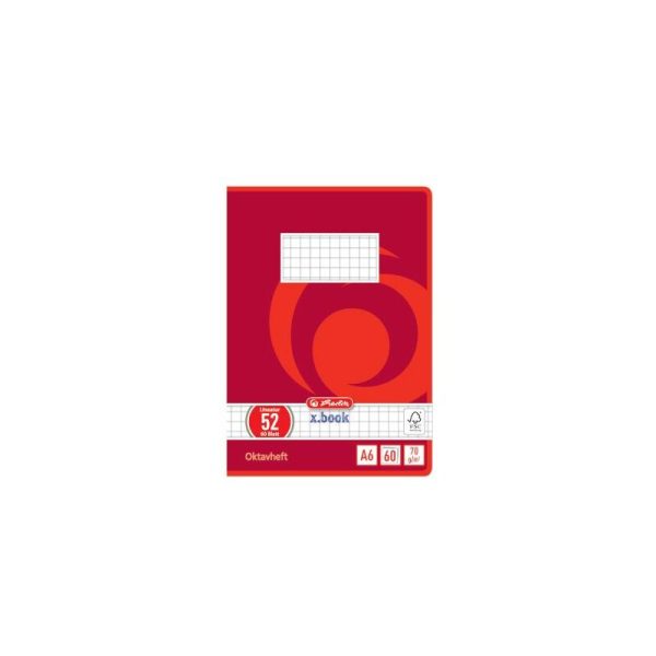 herlitz Cahier Octave x.book, A6, quadrillé, 70g/m2