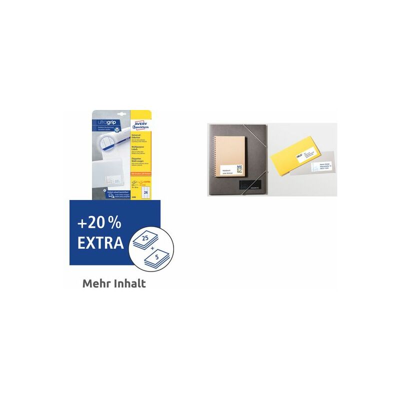 AVERY Zweckform Etiquette universelle, 70 x 36 mm, blanc Grand Paris Fournitures Universelle Universelle