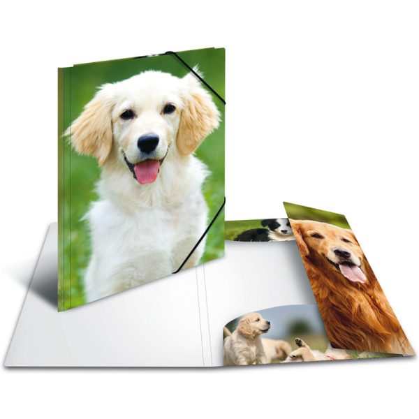 Chemises à élastique Chemises à élastiques PP pour A4 HERMA Chemise élastique "chiens"