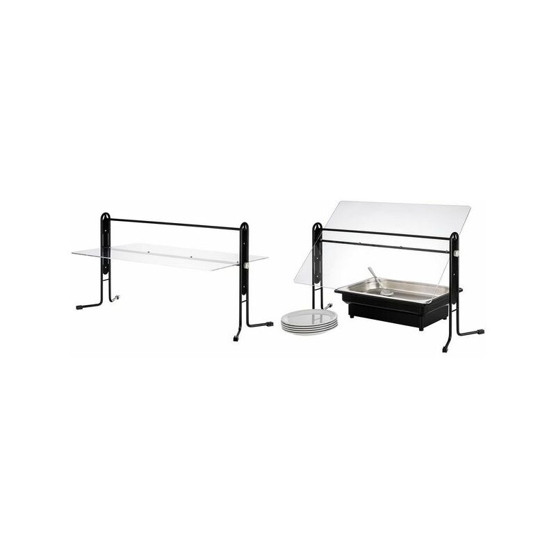 APS Pare-haleine BUFFET GUARD, noir/transparent Grand Paris Fournitures Hotels & restaurants Protections hygiénique APS Pare-haleine BUFFET GUARD