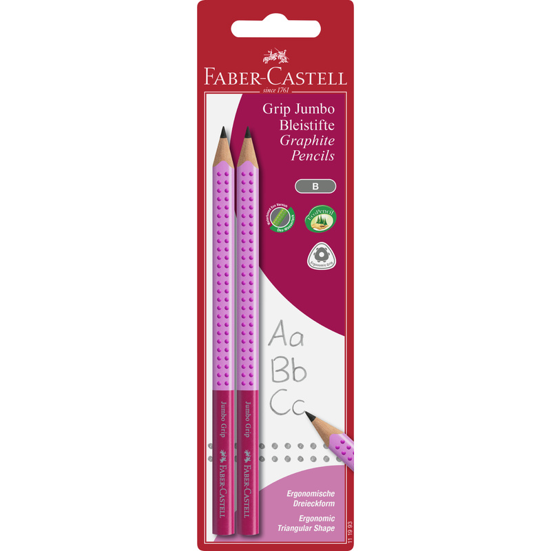 FABER-CASTELL Crayon Jumbo GRIP TWO TONE, carte blister Fournitures-business.fr FABER-CASTELL Crayon Jumbo GRIP TWO TONE, carte blister – Image 3