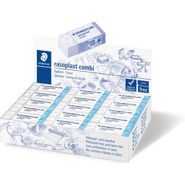 Gommes Gommes plastique STAEDTLER Gomme plastique rasoplast combi BT30