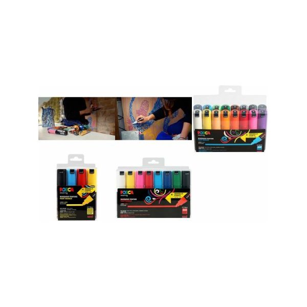 Marqueurs à pigment Marqueurs à pigment en set POSCA Marqueur à pigment PC-7M