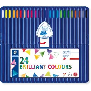 Crayons de couleur Sets de crayons de couleur STAEDTLER Crayon de couleur ergosoft triangulaire