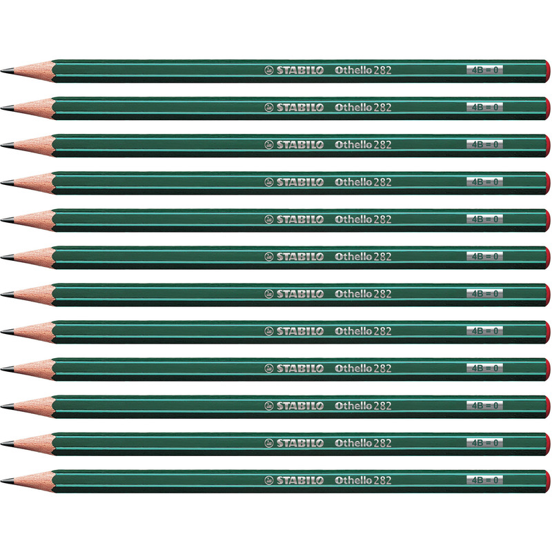 STABILO Crayon graphite Othello, hexagonal, dureté: 4B Fournitures-business.fr hexagonal STABILO Crayon graphite Othello