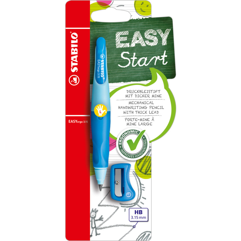 STABILO Porte-mines d'apprentissage easYergo 3.15, bleu Fournitures-business.fr bleu