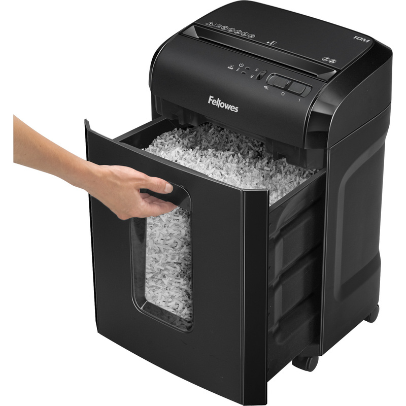 Fellowes Destructeur de documents Powershred 10M, noir Grand Paris Fournitures Fellowes Destructeur de documents Powershred 10M, noir – Image 4
