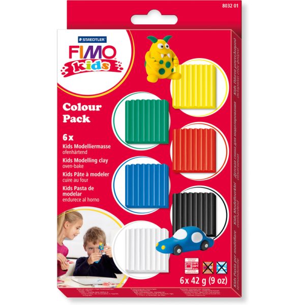 FIMO kids Kit pâte à modeler Colour Pack "basic"