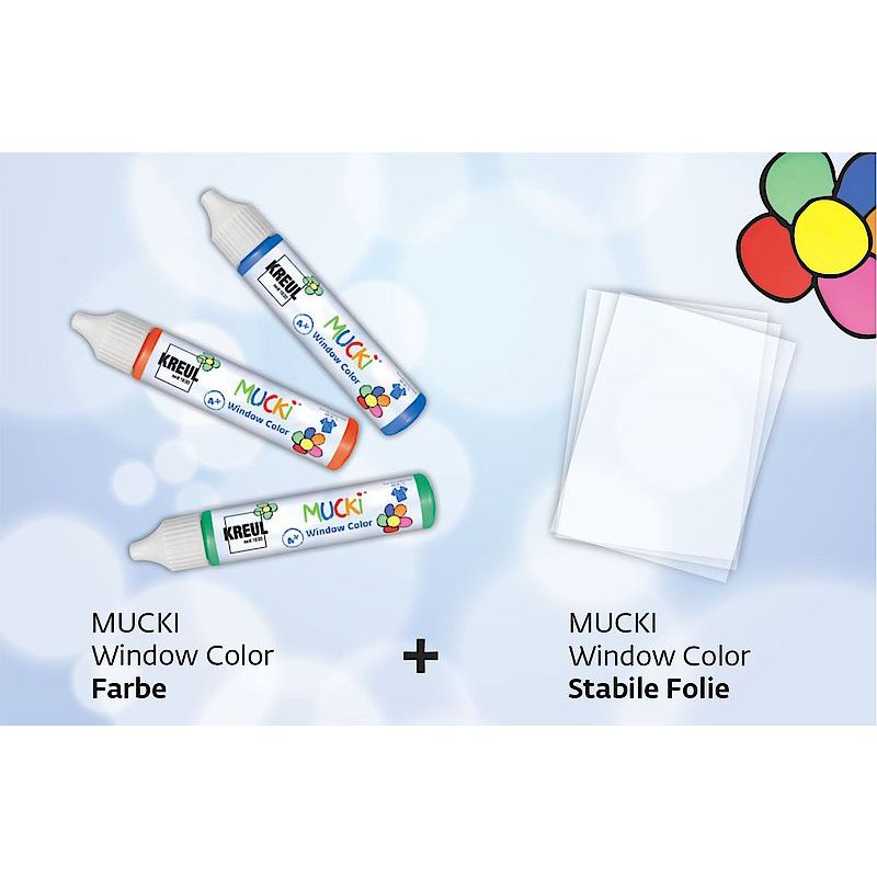 KREUL Window Color Pen "MUCKI", kit de 7 Fournitures-business.fr kit de 7
