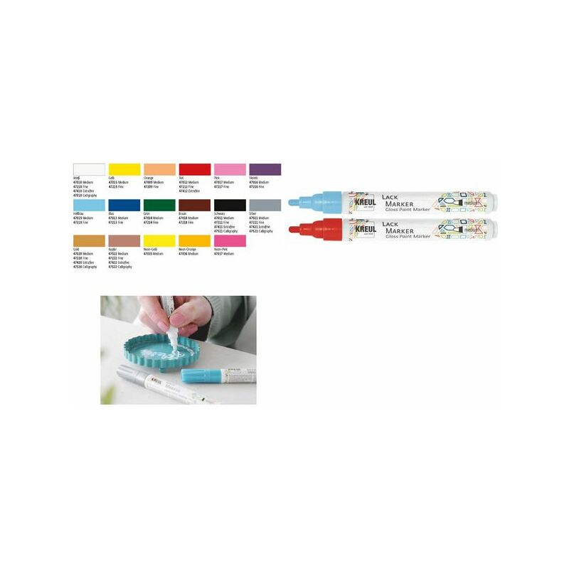 KREUL Lackmarker "Gloss Paint Marker", medium, rose vif Fournitures-business.fr KREUL Lackmarker "Gloss Paint Marker"