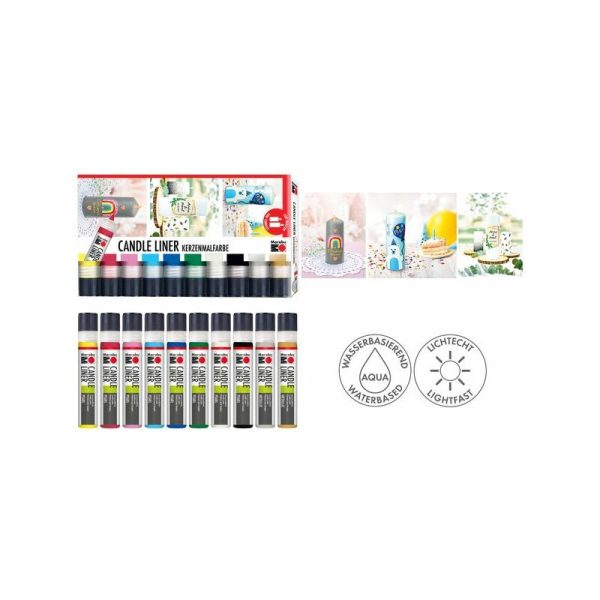 Marabu Peinture pour bougies "Candle Liner"