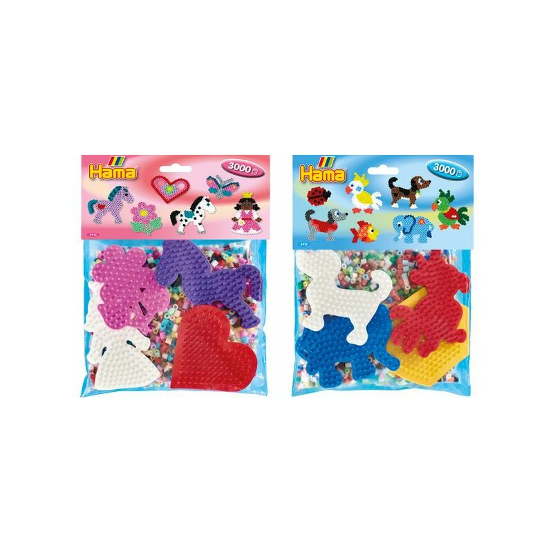 HAMA Perles à repasser midi + plaques à picots "Fille" Fournitures-business.fr Perles à repasser & à piquer Perles à repasser midi