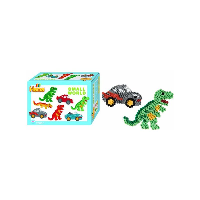 Hama Perles à repasser midi "Small World Auto", coffret Fournitures-business.fr Perles à repasser & à piquer Perles à repasser midi