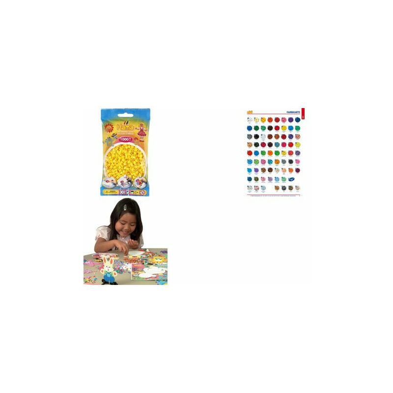 Hama Perles à repasser midi, dans un sachet, or Fournitures-business.fr Perles à repasser & à piquer Perles à repasser midi