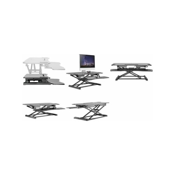 Postes de travail ergonomique Solutions pour travailler dedout DIGITUS Garniture de bureau assis/debout