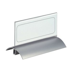 Badges & accessoires Porte-noms avec socle DURABLE Chevalet porte-nom DESK PRESENTER DE LUXE