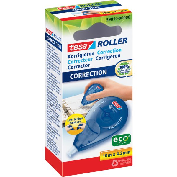 Rollers de correction Correcteurs jetable tesa ecoLogo Roller de correction jetable Sideway Roller
