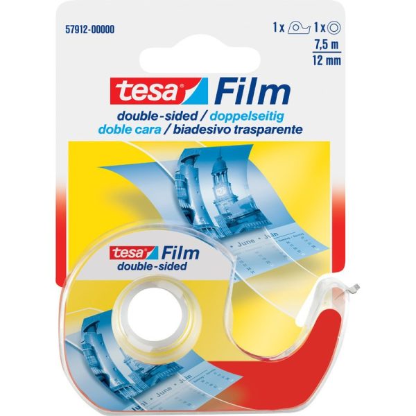 Rubans adhésifs & dévidoirs Rubans double face tesa Film Ruban adhésif double face