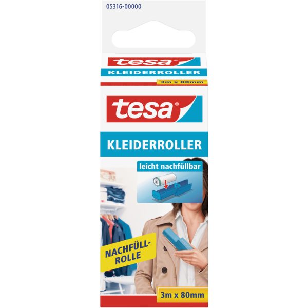 Nettoyage du textile & entretien Rouleaux anti-peluches tesa Recharge pour rouleau anti-peluches
