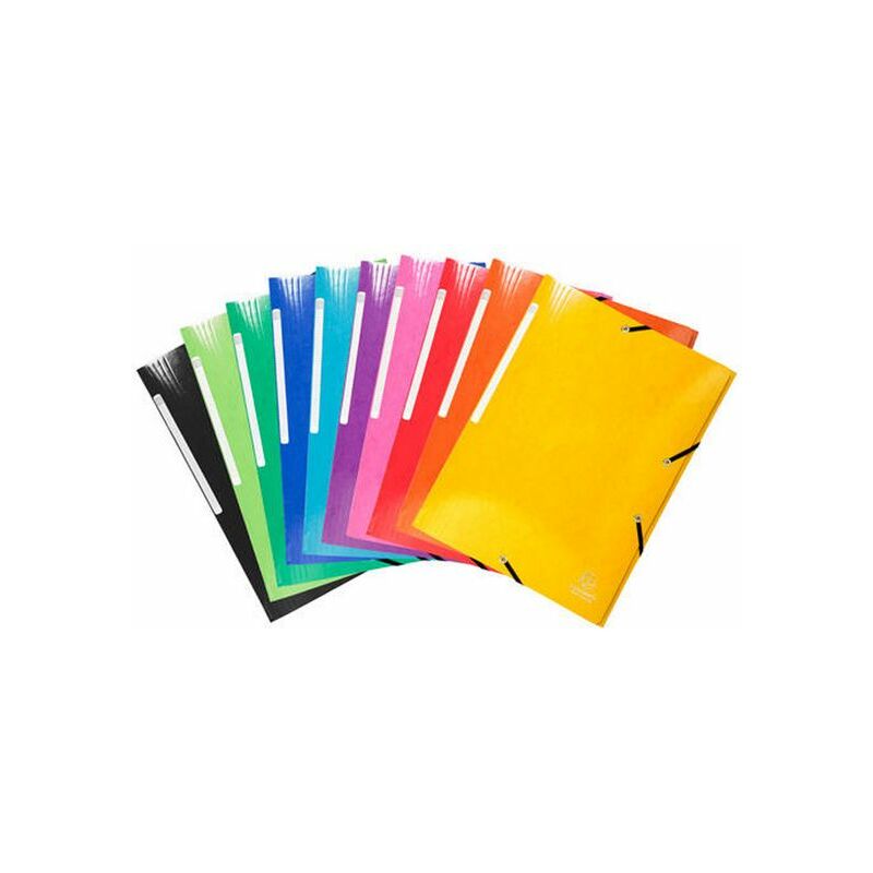 EXACOMPTA Chemise à élastique Iderama, A4, rouge Fournitures-business.fr Chemises à élastique Chemises à élastiques carton pour A4 EXACOMPTA Chemise à élastique Iderama