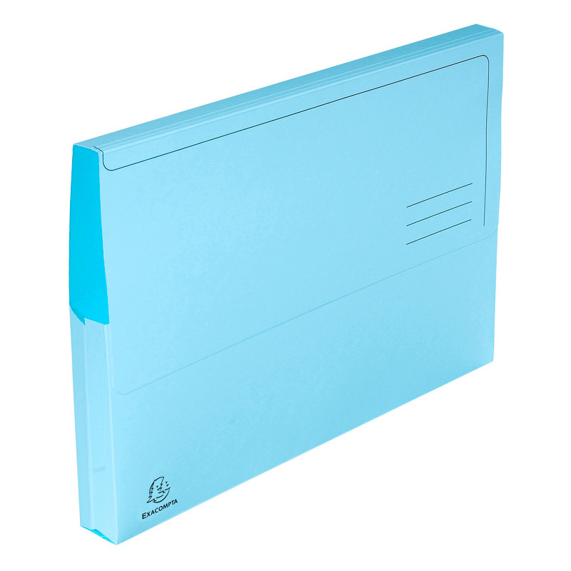 EXACOMPTA Pochette document Jura pastel, A4, bleu - 50 pièces Fournitures-business.fr Chemises & trieurs Pochettes à documents