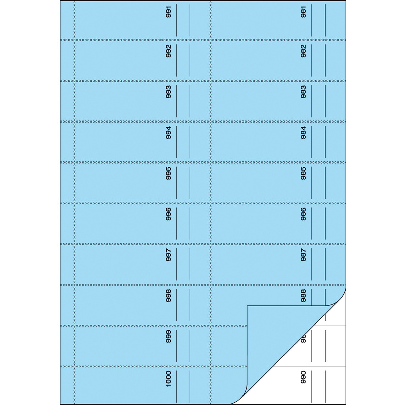 sigel Bloc de bons "Carnet de bons", A4, 1000 coupons, bleu Fournitures-business.fr 1000 coupons