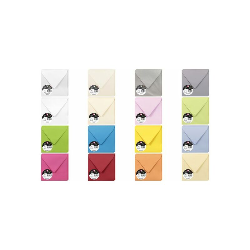 Pollen by Clairefontaine Enveloppes 140 mm, blanc irisé Fournitures-business.fr Cartes de voeux à faire soi-même Enveloppes Pollen by Clairefontaine Enveloppes 140 mm