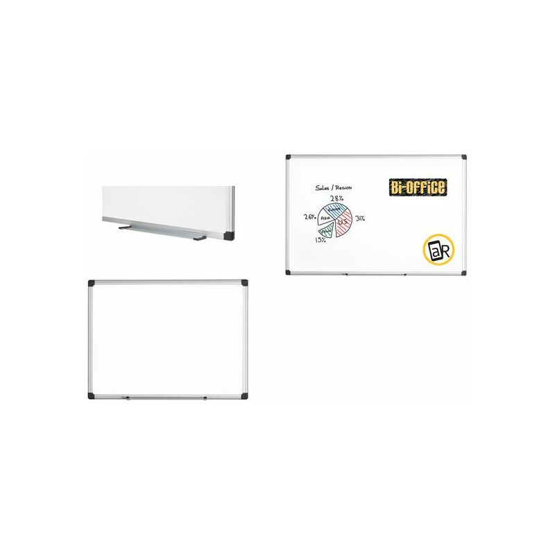 Bi-Office Tableau blanc "Maya", 1.500 x 1.000 mm, émaillé Fournitures-business.fr Tableaux blanc Surface émaillée Bi-Office Tableau blanc "Maya"