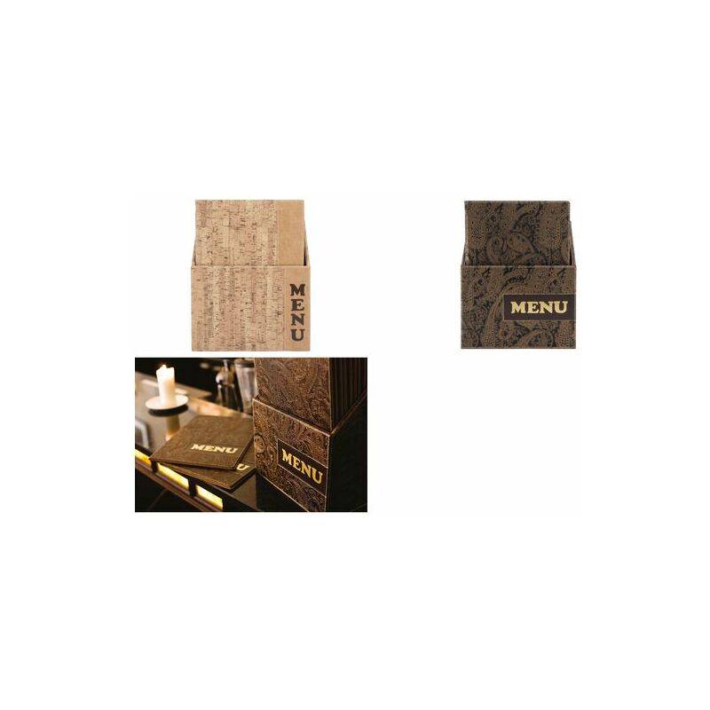 Securit Protège-menus DESIGN PAISLEY, A4, boîte de 10 Fournitures-business.fr Hotels & restaurants Cartes de menus en boîte Securit Protège-menus DESIGN PAISLEY