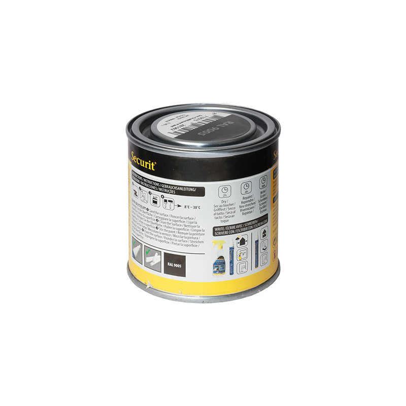 Securit Peinture pour tableau ardoise PAINT, 250 ml, noir Fournitures-business.fr 250 ml