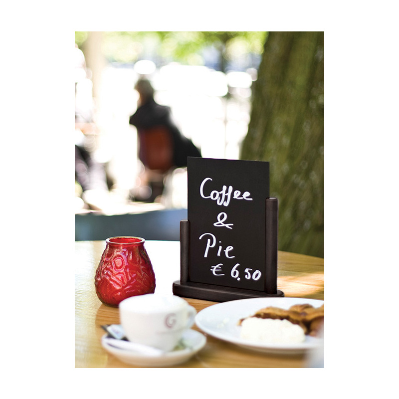 Securit Ardoise de table ELEGANT, petit, noir Fournitures-business.fr noir