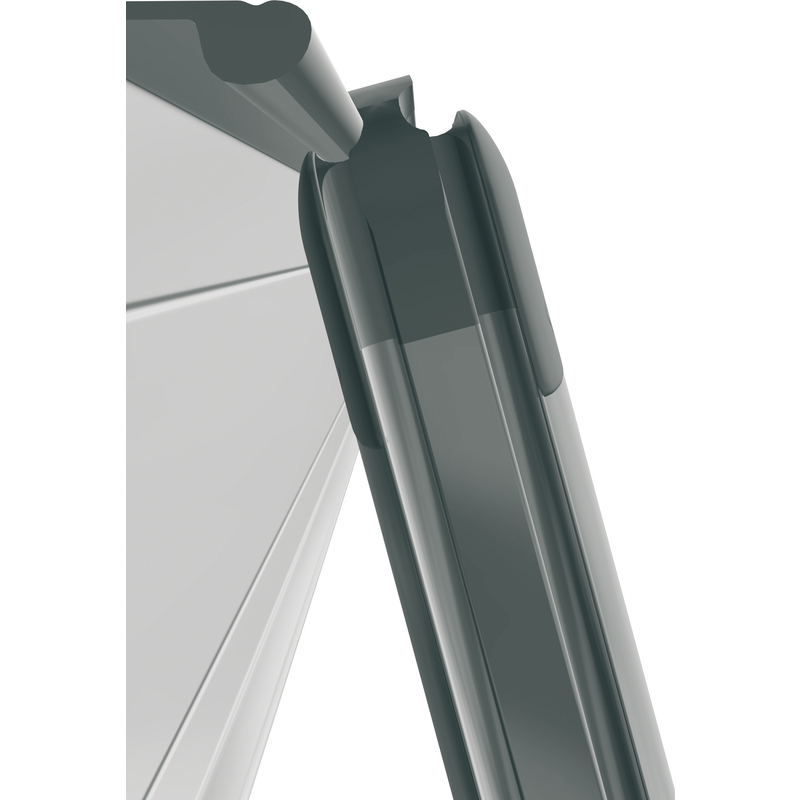 FRANKEN Tableau textile PRO, 1.500 x 1.000 mm, feutre: gris Grand Paris Fournitures cadre aluminium FRANKEN Tableau textile PRO