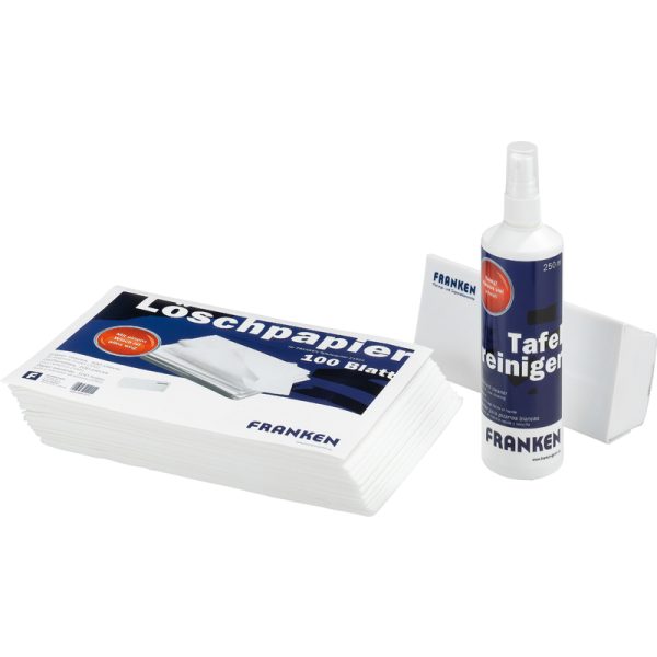 Accessoires pour tableau blanc Kits de nettoyage FRANKEN Kit de nettoyage pour tableau blanc