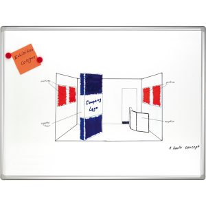Tableaux blanc Surface émaillée FRANKEN Tableau mural blanc PRO