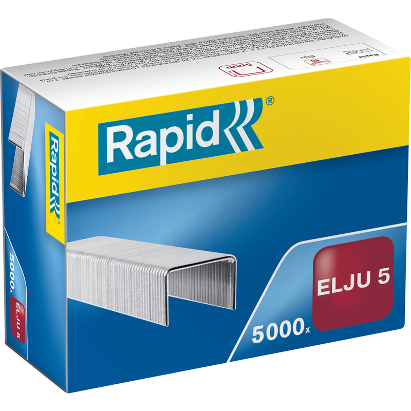 Rapid agrafes Elju 5, zingué Fournitures-business.fr Agrafeuses & accessoires Agrafes pour agrafeuses standard Rapid agrafes Elju 5