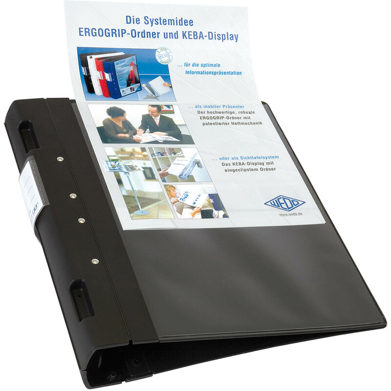 WEDO Classeur de présentation, 56 mm, noir/rouge, A4 Fournitures-business.fr 56 mm