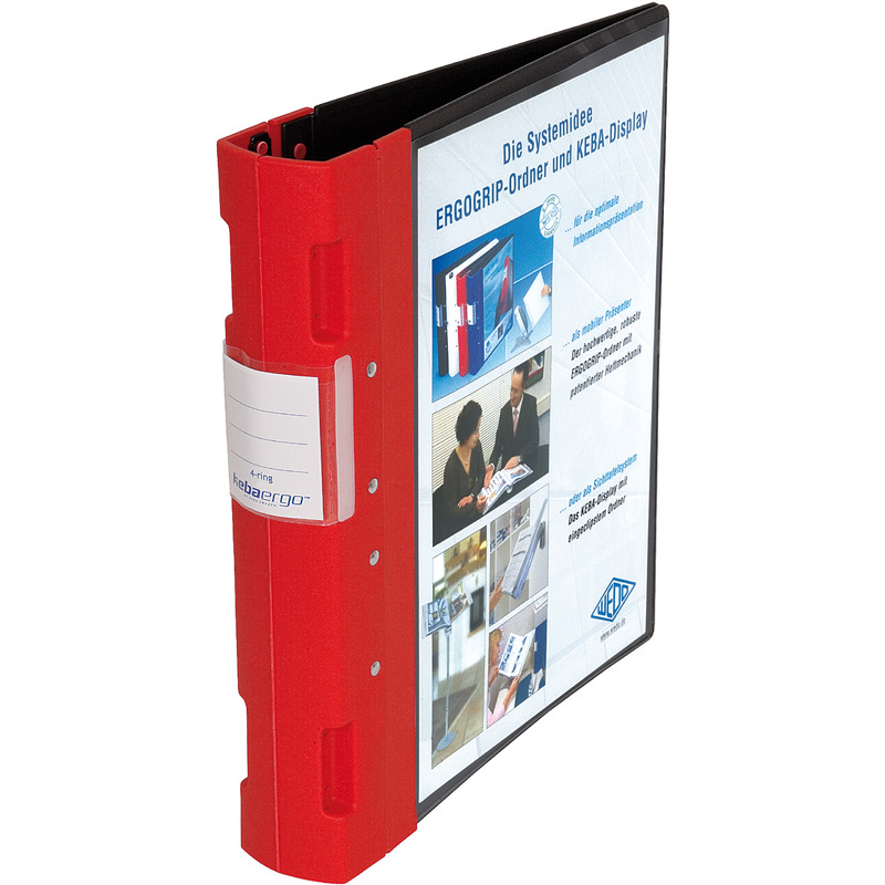 WEDO Classeur de présentation, 56 mm, noir/rouge, A4 Fournitures-business.fr Classeurs à levier & accessoires Classeurs de présentation WEDO Classeur de présentation