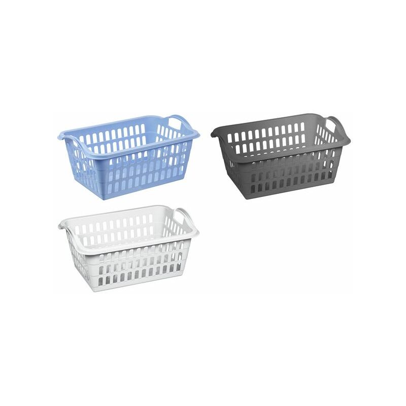 plast team Corbeille à linge LAUNDRY BASKET, 23 L, blanc Fournitures-business.fr Nettoyage du textile & entretien Corbeilles à linges plast team Corbeille à linge LAUNDRY BASKET