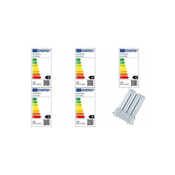 Luminaires: Lampes fluorescente compacte Lampes fluo - douille: 2G10